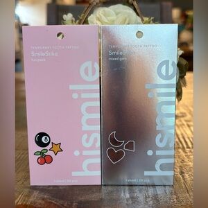 New HISMILE SmileStika FUN PACK & MIXED GEM PACK Temporary Tooth Tattoo DUO!